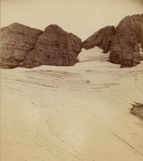 Il ghiacciaio del Canin 1890. Archivio fotografico SAF Udine