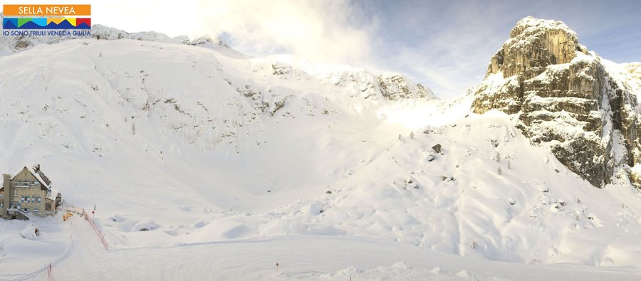la neve di fine gennaio in quota. immagine panomax...