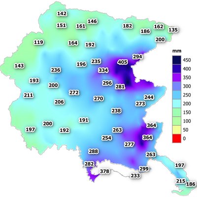 precipitazioni di settembre 2025 in fvg: cumulato ...
