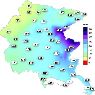 precipitazioni di ottobre 2025 in fvg: cumulato me...