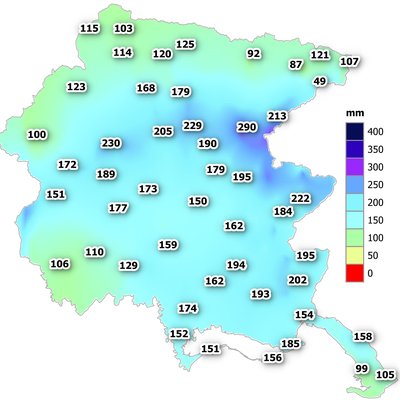 precipitazioni di febbraio 2026 in fvg: cumulato m...