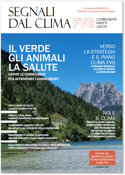 copertina di "Segnali dal clima in FVG" 2025